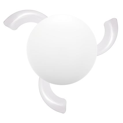 FANAWAY 21612949 - Ventilador de techo LED regulable STROLL LED/30W/230V 2700/3500/5000K diá. 106 cm blanco/transparente + control remoto