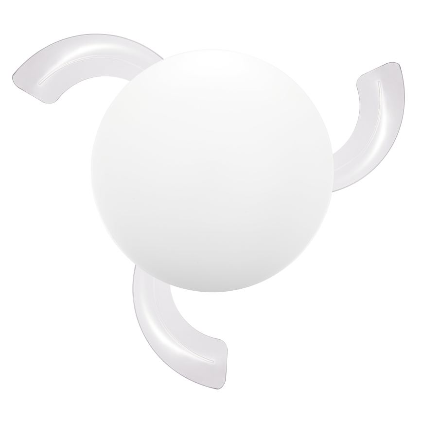 FANAWAY 21612949 - Ventilador de techo LED regulable STROLL LED/30W/230V 2700/3500/5000K diá. 106 cm blanco/transparente + control remoto
