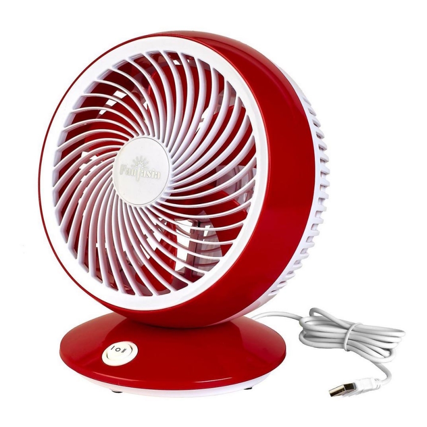 Fantasia 119739 - Ventilador de mesa USB rojo