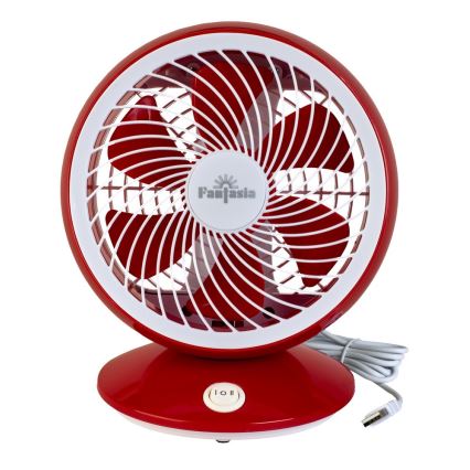 Fantasia 119739 - Ventilador de mesa USB rojo