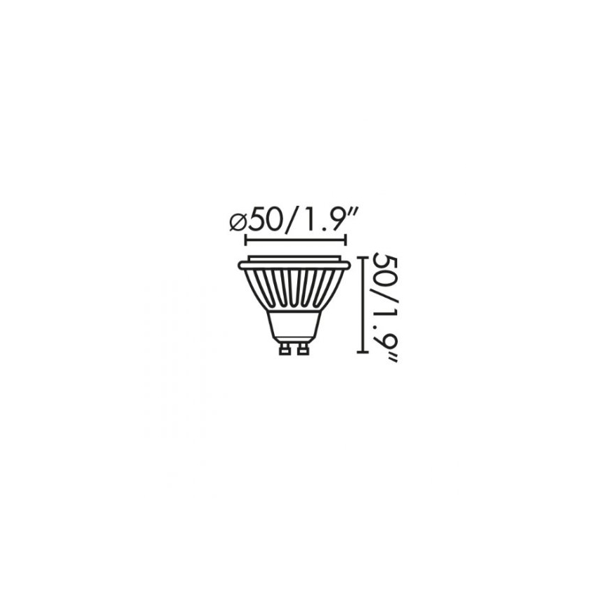 Faro 17316 - Bombilla LED GU10/8W/230V 2700K