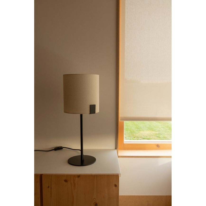 FARO 20054 - Lámpara de mesa NILA 1xE27/15W/230V color crema/negro