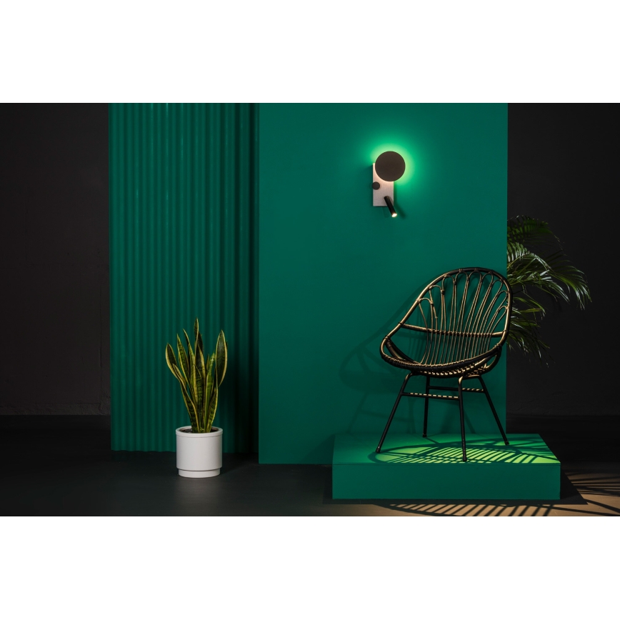 FARO 20066 - Aplique LED regulable KLEE LED/10W/230V + LED/3W izquierda