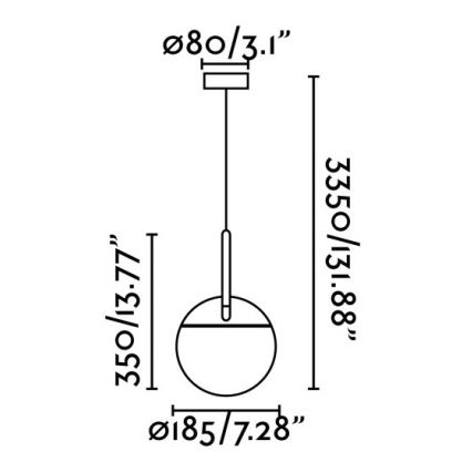 FARO 28210 - Lámpara de araña con cable MINE 1xE27/40W/230V