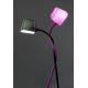 FARO 29926 - Lámpara LED de pie FLEXI 1xE27/15W/230V rosa
