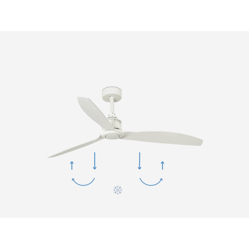 FARO 32101WP - Ventilador de techo JUST FAN M blanco diá. 128 cm SMART + control remoto