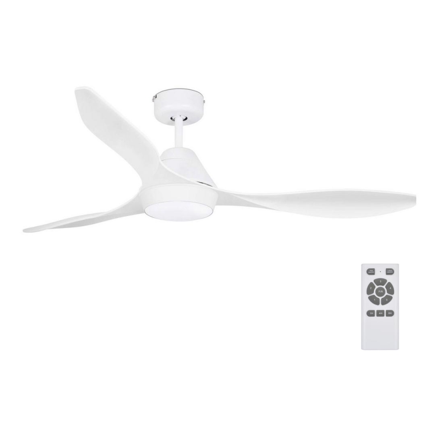 FARO 33346 - Ventilador de techo LED POLARIS LED/18W/230V blanco d. 132 cm + mando a distancia