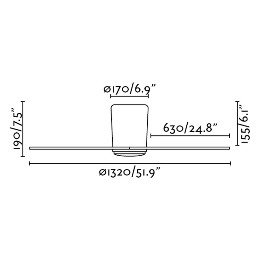 FARO 33472 - Ventilador de techo NIAS