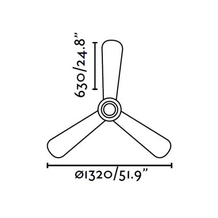 FARO 33472 - Ventilador de techo NIAS