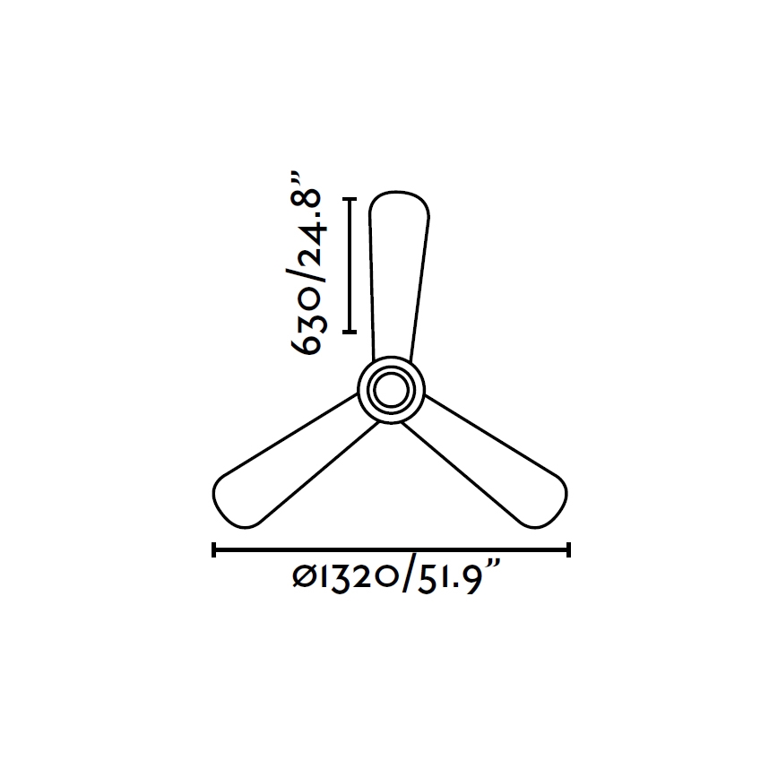 FARO 33472 - Ventilador de techo NIAS