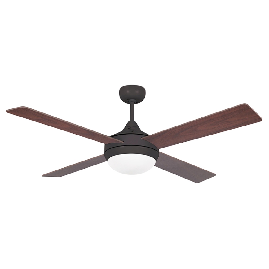 FARO 33702 - Ventilador de techo ICARIA con mando a distancia 2xE27/20W/230V marrón