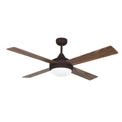 FARO 33702 - Ventilador de techo ICARIA 2xE27/20W/230V marrón d. 132 cm + control remoto