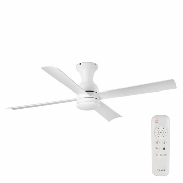 FARO 33756 - Ventilador de techo LED FRASER LED/16W/230V blanco d. 120 cm + control remoto