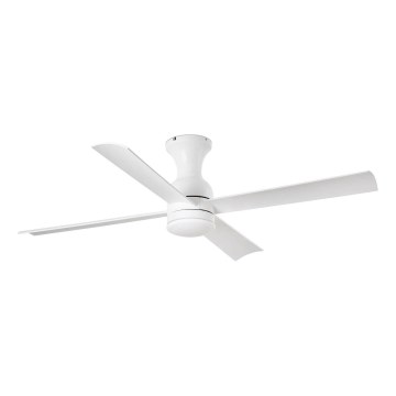 FARO 33756WT - Ventilador de techo LED FRASER XL LED/16W/230V blanco diá. 120 cm Wi-Fi Tuya + control remoto