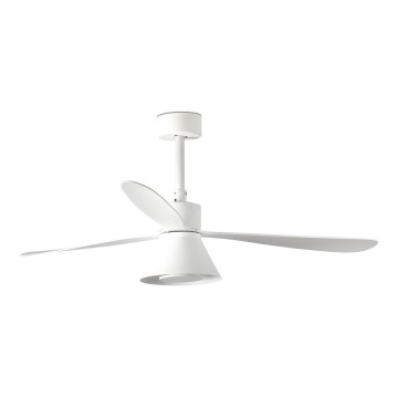 FARO 33760WT-22 - Ventilador de techo LED regulable AMELIA L CONE LED/20W/230V 2700/3500/5000K blanco diá. 132 cm Wi-Fi Tuya + control remoto