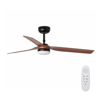 FARO 33817-21 - Ventilador de techo LED PUNT LED/24W/230V 3000/4000/6500K marrón/negro + control remoto