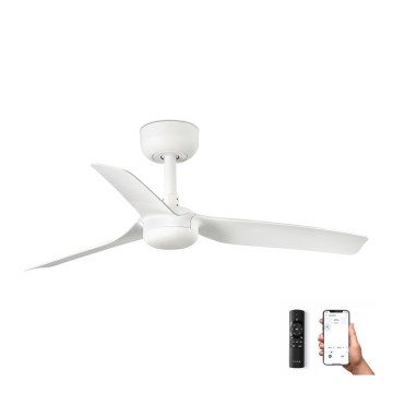 FARO 33820WP - Ventilador de techo MINI PUNT S blanco d. 90 cm SMART + control remoto