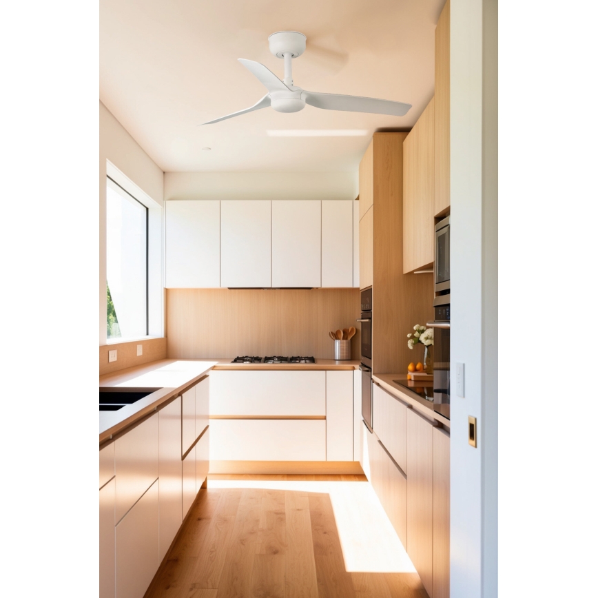 FARO 33820WP - Ventilador de techo MINI PUNT S blanco d. 90 cm SMART + control remoto