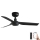 FARO 33822WP - Ventilador de techo MINI PUNT S negro d. 90 cm SMART + control remoto