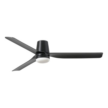 FARO 33830-1TW - Ventilador de techo LED regulable PUNT TUB M LED/18W/230V 3000/4200/6500K diá. 130 cm negro + control remoto