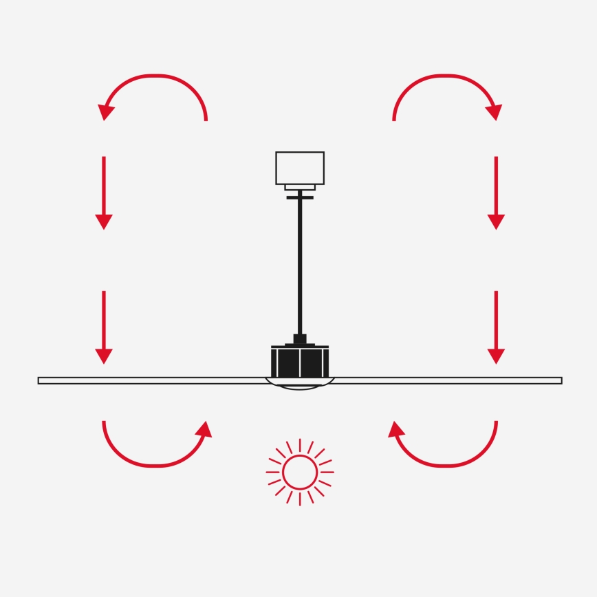 FARO 33836WT - Ventilador de techo HEYWOOD TUB S pino/blanco diá. 90 cm Wi-Fi Tuya + control remoto