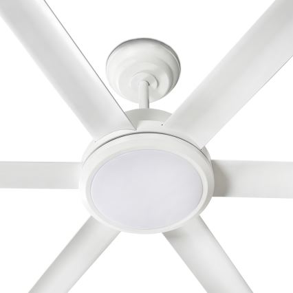 FARO 34206-130 - Ventilador de techo LED regulable ROTTERDAM XXL LED/32W/230V blanco diá. 250 cm + control remoto