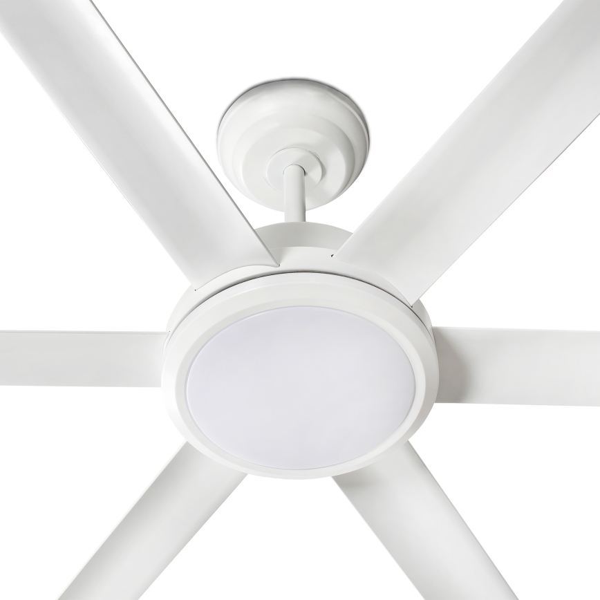 FARO 34206-130 - Ventilador de techo LED regulable ROTTERDAM XXL LED/32W/230V blanco diá. 250 cm + control remoto