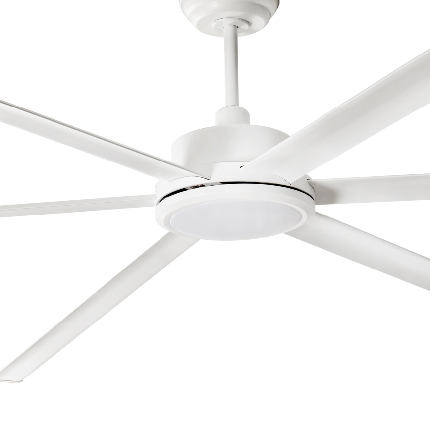 FARO 34206-130 - Ventilador de techo LED regulable ROTTERDAM XXL LED/32W/230V blanco diá. 250 cm + control remoto