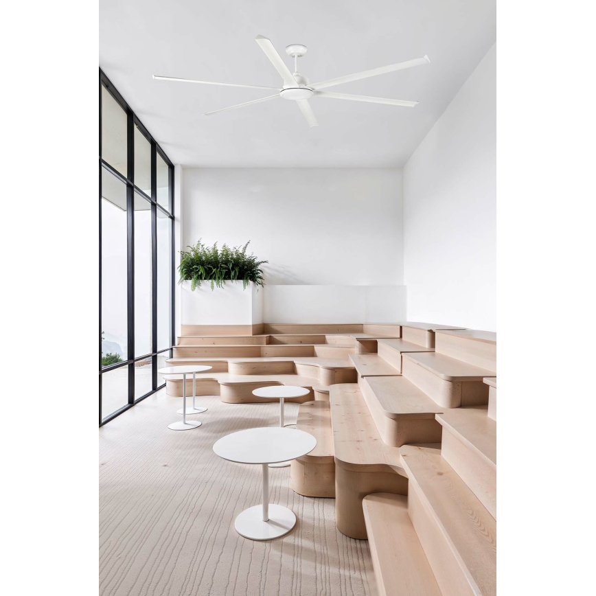 FARO 34206 - Ventilador de techo ROTTERDAM XXL blanco diá. 250 cm + control remoto