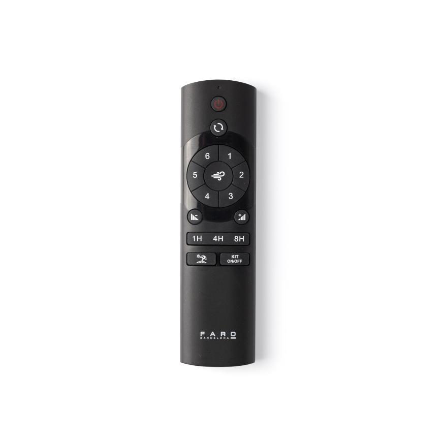 FARO 34207-130 - Ventilador de techo LED regulable ROTTERDAM XXL LED/32W/230V negro diá. 250 cm + control remoto