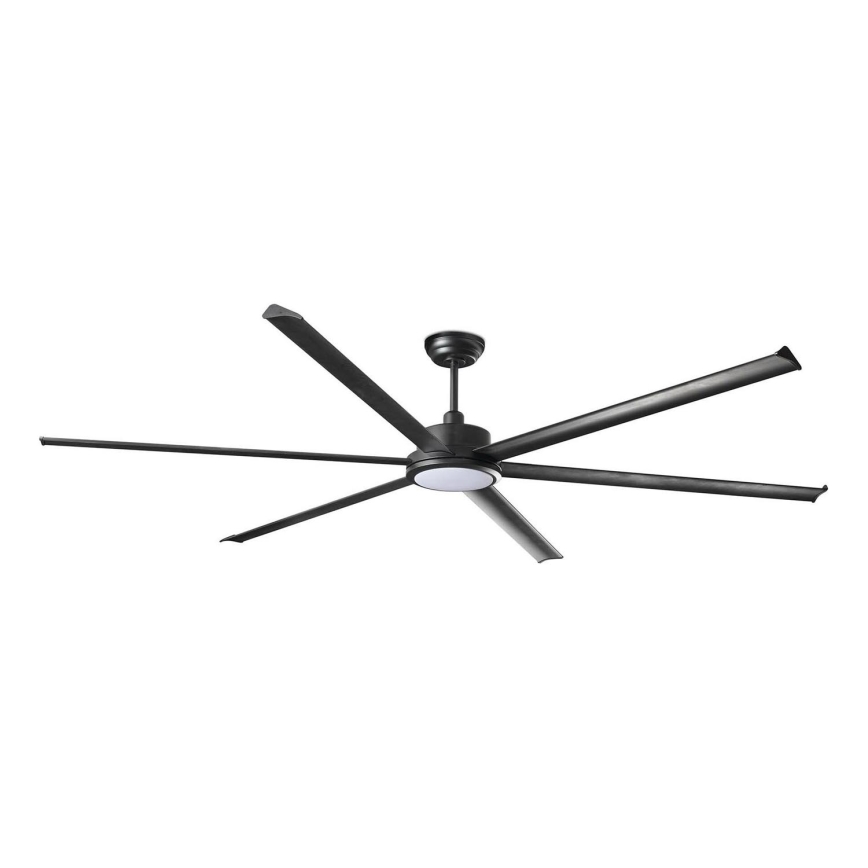 FARO 34207-130 - Ventilador de techo LED regulable ROTTERDAM XXL LED/32W/230V negro diá. 250 cm + control remoto