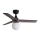 FARO 34278-11L - Ventilador de techo KLIM S 1xE27/15W/230V madera/negro diá. 92,5 cm + control remoto
