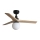 FARO 34284-11L - Ventilador de techo KLIM S 1xE27/15W/230V madera/negro diá. 92,5 cm + control remoto