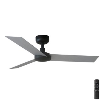 FARO 34285 - Plafón CRUISER S negro diá. 106 cm + control remoto
