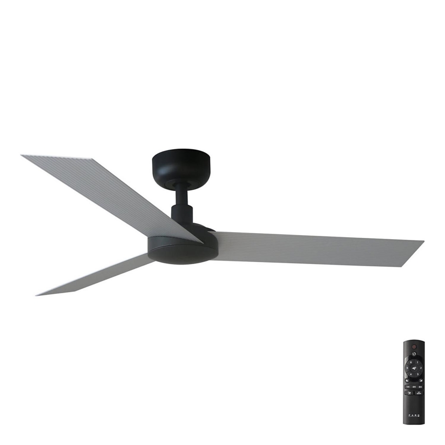 FARO 34285 - Plafón CRUISER S negro diá. 106 cm + control remoto