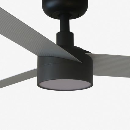 FARO 34286-1TW - Ventilador de techo LED regulable CRUISER L LED/18W/230V 2700/4000/6500K d. 132 cm negro/gris + control remoto