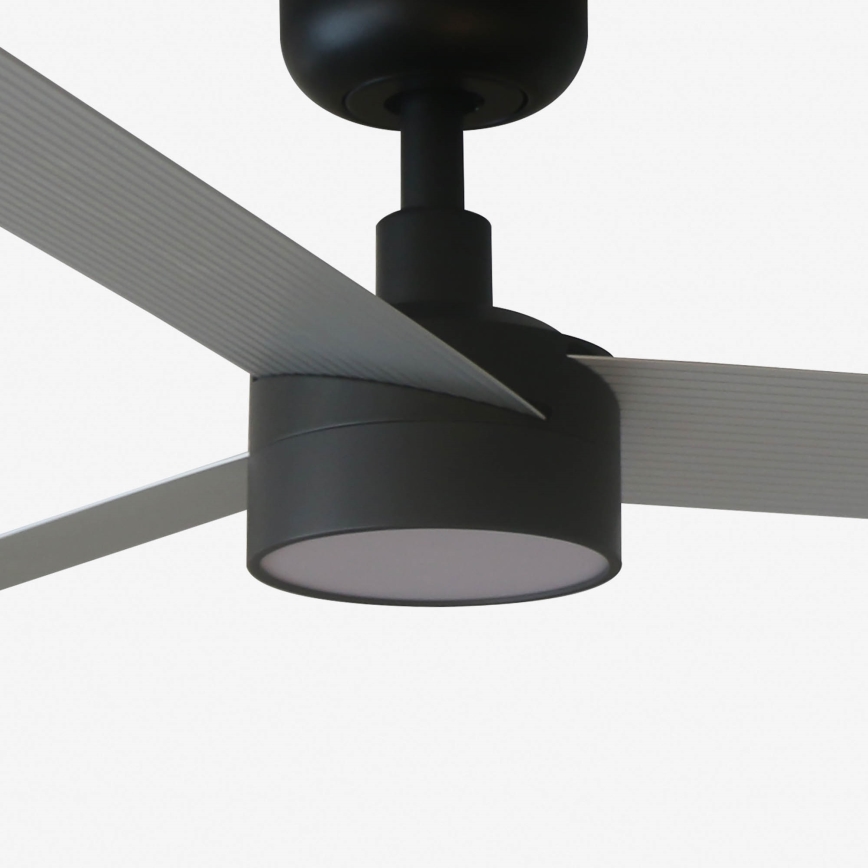 FARO 34286-1TW - Ventilador de techo LED regulable CRUISER L LED/18W/230V 2700/4000/6500K d. 132 cm negro/gris + control remoto