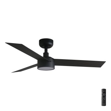 FARO 34289-1TW - Ventilador de techo LED regulable CRUISER S LED/18W/230V 2700/4000/6500K diá. 106 cm negro + control remoto