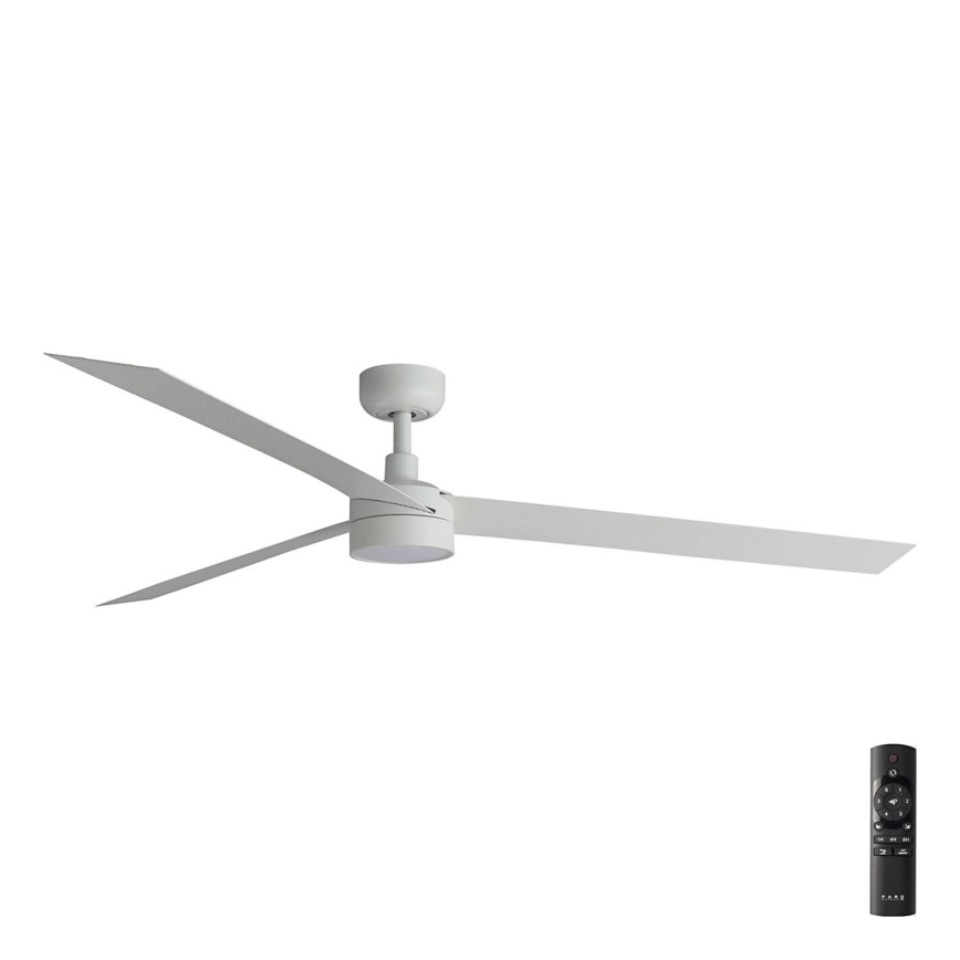 FARO 34292-1TW - Ventilador LED regulable CRUISER LED/20W/230V 2700/4000/6500K d. 160 cm blanco + mando a distancia