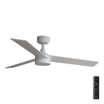 FARO 34295-1TW - Ventilador de techo LED regulable RUDDER S LED/18W/230V 2700/4000/6500K diá. 106 cm blanco + control remoto