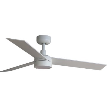 FARO 34295WT-1TW - Ventilador de techo LED regulable RUDDER S LED/18W/230V 2700/4350/6000K blanco/beige diá. 106 cm Wi-Fi Tuya + control remoto