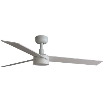 FARO 34297WT-1TW - Ventilador de techo LED regulable RUDDER L LED/18W/230V 2700/4350/6000K blanco diá. 132 cm Wi-Fi Tuya + control remoto