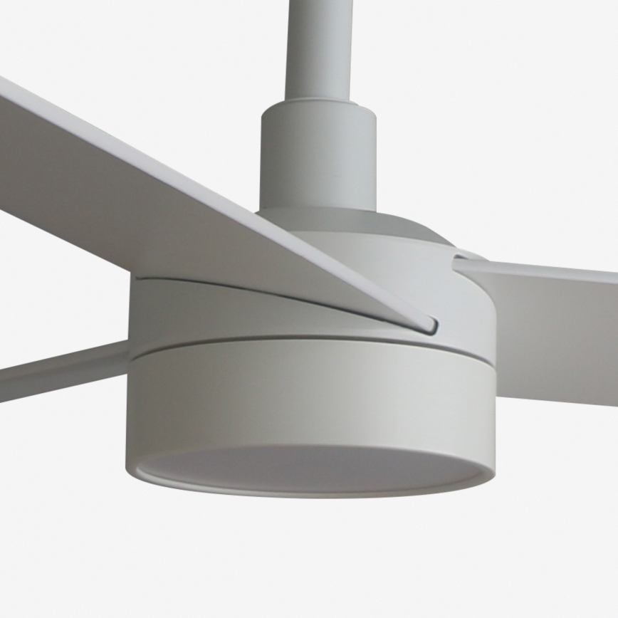 FARO 34297WT-1TW - Ventilador de techo LED regulable RUDDER L LED/18W/230V 2700/4350/6000K blanco diá. 132 cm Wi-Fi Tuya + control remoto