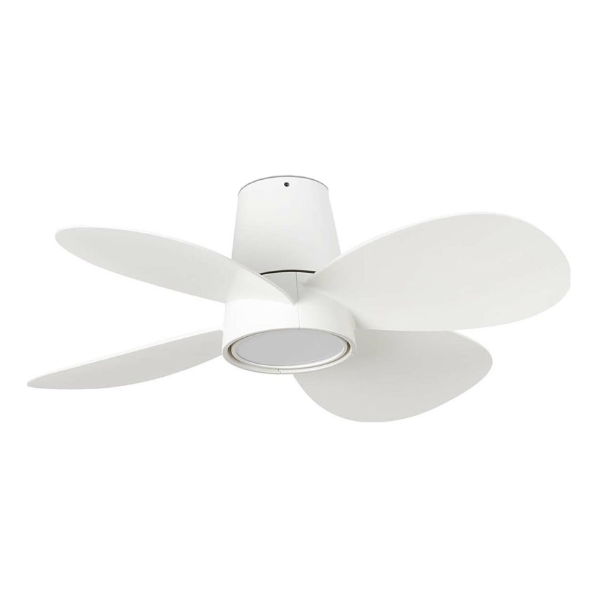 FARO 34315 - Ventilador de techo LED regulable KLOVER S LED/20W/230V 2700/4000/6500K blanco diá. 80 cm + control remoto