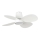 FARO 34315WT - Ventilador de techo LED regulable KLOVER TUB S LED/20W/230V 2700/4000/6500K blanco diá. 80 cm Wi-Fi Tuya + control remoto