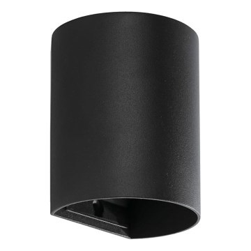 FARO 40523 - Aplique SOLE 1xGU10/8W/230V negro redondeado
