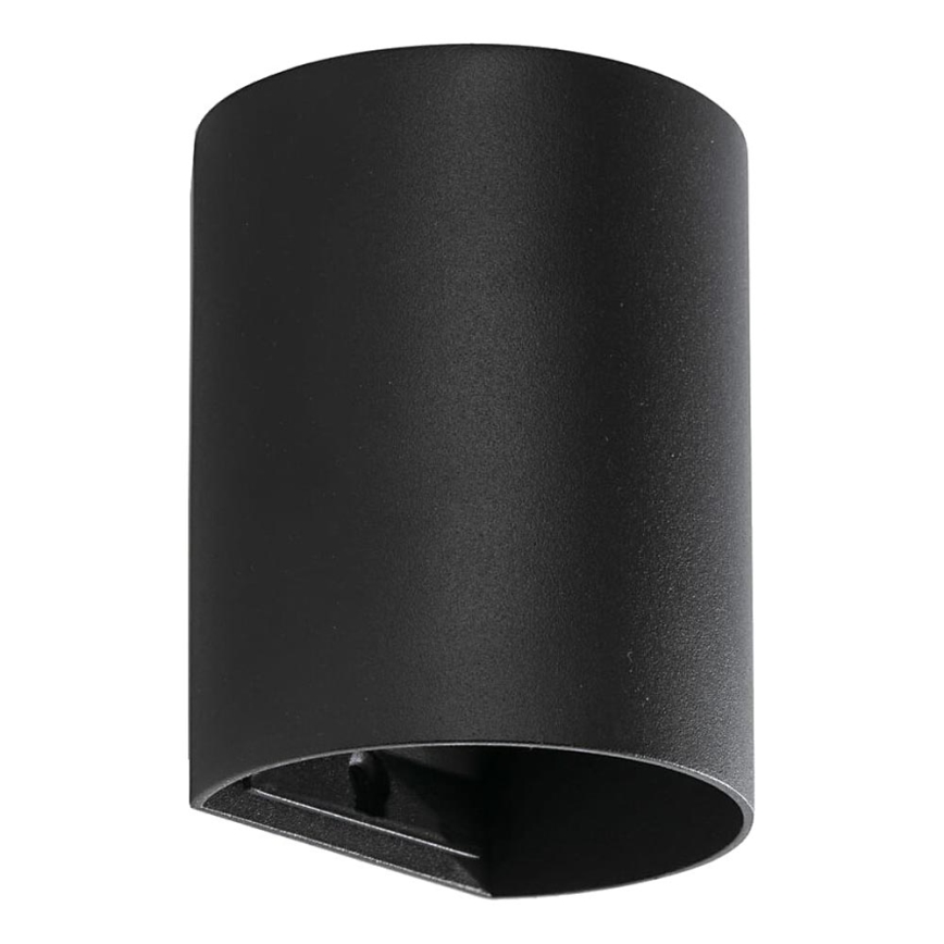 FARO 40523 - Aplique SOLE 1xGU10/8W/230V negro redondeado