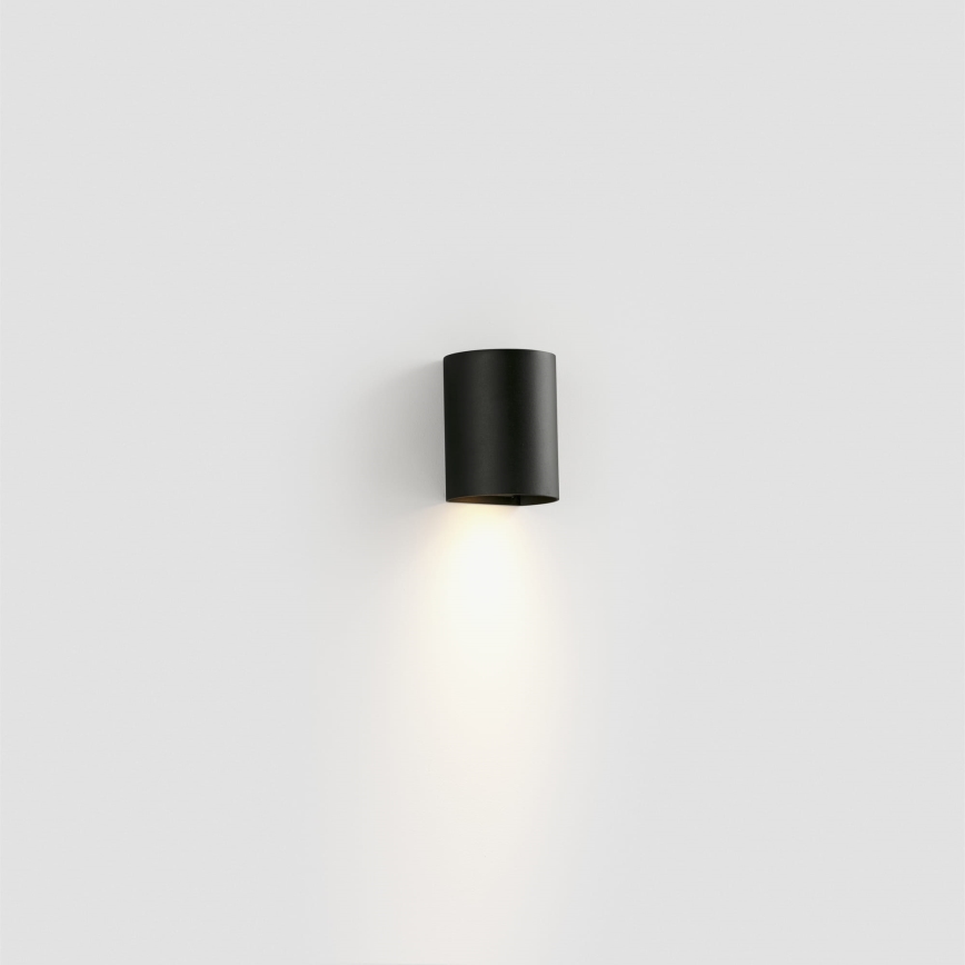FARO 40523 - Aplique SOLE 1xGU10/8W/230V negro redondeado
