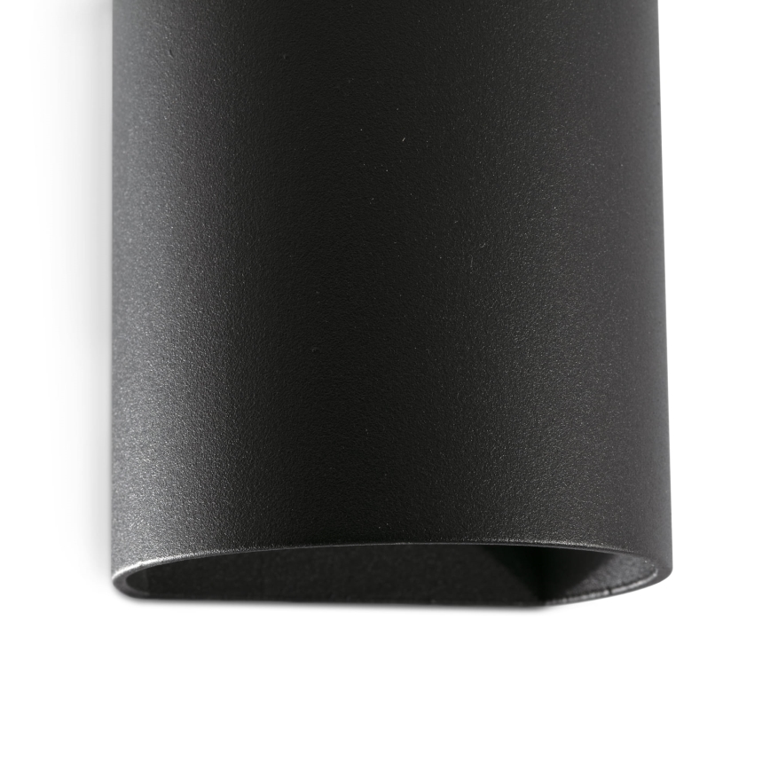 FARO 40523 - Aplique SOLE 1xGU10/8W/230V negro redondeado