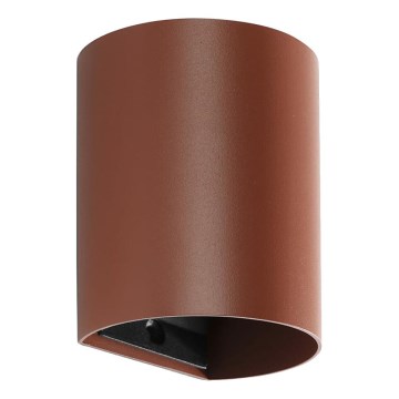 FARO 40525 - Aplique SOLE 1xGU10/8W/230V color ladrillo redondeado